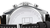 Tommy Hilfiger Parker Chronograph Quartz Grey Dial Black Leather Strap Watch For Men - 1791838 Authentic Buy Shop Now