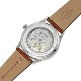 Fossil Forrester Luggage Automatic Skeleton Blue Dial Brown Leather Strap Watch for Men - ME3179 Authentic Buy Shop Now