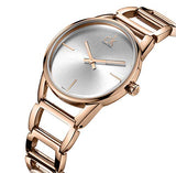 Calvin Klein Stately White Dial Rose Gold Steel Strap Watch for Women - K3G23626 Authentic Buy Shop Now
