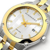 Burberry Heritage Silver Dial Two Tone Steel Strap Watch for Women - BU1857 Authentic Buy Shop Now