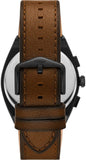 Fossil Everett Chronograph Black Dial Brown Leather Strap Watch for Men - FS5798 Authentic Buy Shop Now