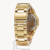 Michael Kors Raquel Three Hand Crystals Gold Dial Gold Steel Strap Watch For Women - MK7398 Authentic Buy Shop Now