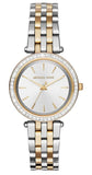 Michael Kors Darci Silver Dial Two Tone Steel Strap Watch for Women - MK3405 Authentic Buy Shop Now