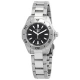 Tag Heuer Aquaracer Professional 200 Quartz Black Dial Silver Steel Strap Watch for Women - WBP1410.BA0622 Authentic Buy Shop Now
