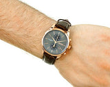 Hugo Boss Jet Grey Dial Brown Leather Strap Watch for Men - 1513281 Authentic Buy Shop Now
