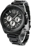 Michael Kors Brecken Chronograph Black Dial Black Steel Strap Watch For Men - MK8858 Authentic Buy Shop Now