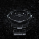 Daniel Wellington Iconic Link Ceramic Black Dial Black Steel Strap Watch For Women - DW00100415 Authentic Buy Shop Now