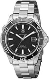 Tag Heuer Aquaracer Caliber 5 Automatic Black Dial Silver Steel Strap Watch for Men - WAK2110.BA0830 Authentic Buy Shop Now
