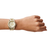 Fossil Riley Gold Dial Gold Steel Strap Watch for Women - ES3203 Authentic Buy Shop Now