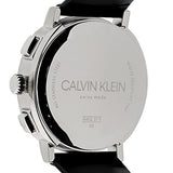 Calvin Klein Posh Silver Dial Black Leather Strap Watch for Men - K8Q371C6 Authentic Buy Shop Now