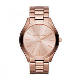 Michael Kors Mini Slim Runway Chronograph Quartz Rose Gold Dial Rose Gold Steel Strap Watch For Women - MK3205 Authentic Buy Shop Now