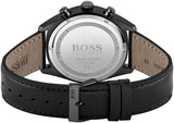 Hugo Boss Champion Black Dial Black Leather Strap Watch for Men - 1513880 Authentic Buy Shop Now