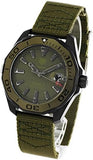 Tag Heuer Aquaracer Automatic Green Dial Khakhi Green Nylon Strap Watch for Men - WAY208E.FC8222 Authentic Buy Shop Now