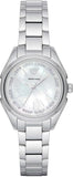 Emporio Armani Valeria Quartz Mother of Pearl Dial Silver Steel Strap Watch For Women - AR11030 Authentic Buy Shop Now