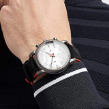 Emporio Armani Chronograph Quartz Grey Dial Black Leather Strap Watch For Men - AR11174 Authentic Buy Shop Now
