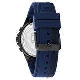 Tommy Hilfiger Aiden Chronograph Blue Dial Blue Silicone Strap Watch For Men - 1791860 Authentic Buy Shop Now