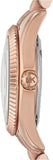 Michael Kors Lexington Quartz White Dial Rose Gold Steel Strap Watch For Women - MK3230 Authentic Buy Shop Now