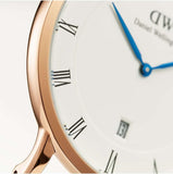 Daniel Wellington Dapper Durham White Dial Brown Leather Strap Watch For Men - DW00100115 Authentic Buy Shop Now