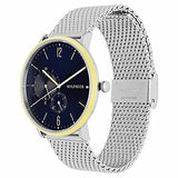 Tommy Hilfiger Brooklyn Quartz Blue Dial Silver Mesh Bracelet Watch for Men - 1791505 Authentic Buy Shop Now