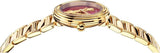 Versace Virtus Mini Quartz Red Dial Gold Steel Strap Watch For Women - VET300321 Authentic Buy Shop Now