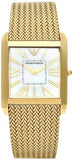 Emporio Armani Mother of Pearl Dial Gold Mesh Bracelet Watch For Men - AR2016 Authentic Buy Shop Now