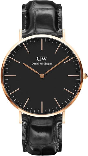 Daniel Wellington Classic Reading Black Dial Black Leather Strap Watch For Men - DW00100129 Authentic Buy Shop Now