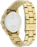 Guess Mini Sunrise Diamonds Silver Dial Gold Steel Strap Watch for Women - W0623L3 Authentic Buy Shop Now