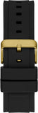 Guess Matrix Multifunction Gold Dial Black Rubber Strap Watch For Men - GW0423G2 Authentic Buy Shop Now