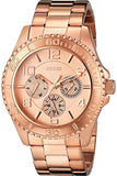 Guess BFF Multifunction Rose Gold Dial Rose Gold Steel Strap Watch for Women - W0231L4 Authentic Buy Shop Now