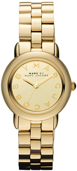 Marc Jacobs Marci Gold Dial Gold Steel Strap Watch for Women - MBM3174 Authentic Buy Shop Now