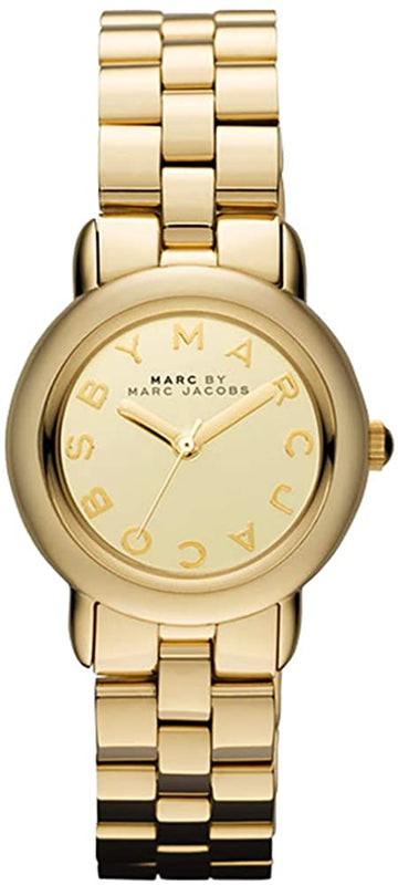 Marc Jacobs Marci Gold Dial Gold Steel Strap Watch for Women - MBM3174 Authentic Buy Shop Now