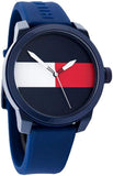 Tommy Hilfiger Denim Quartz Blue Dial Blue Rubber Strap Watch for Men - 1791322 Authentic Buy Shop Now