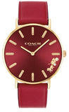 Coach Perry Red Dial Red Leather Strap Watch for Women - 14503867 Authentic Buy Shop Now