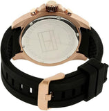 Tommy Hilfiger Sport Multifunction Black Dial Black Rubber Strap Watch for Men - 1791145 Authentic Buy Shop Now