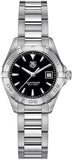 Tag Heuer Aquaracer Quartz Black Dial Silver Steel Strap Watch for Women - WBD1410.BA0741 Authentic Buy Shop Now