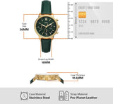 Fossil Neutra Chronograph Green Dial Green Leather Strap Watch for Women - ES5239 Authentic Buy Shop Now