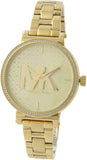 Michael Kors Sofie Quartz Gold Dial Gold Steel Strap Watch For Women - MK4334 Authentic Buy Shop Now