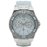 Guess Limelight Quartz Blue Dial Blue Leather Strap Watch For Men - W0775l1 Authentic Buy Shop Now