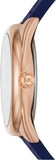 Michael Kors Janelle Three Hand Blue Dial Blue Rubber Strap Watch For Women - MK7140 Authentic Buy Shop Now