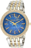 Michael Kors Darci Quartz Blue Dial Two Tone Steel Strap Watch For Women - MK3401 Authentic Buy Shop Now