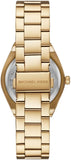 Michael Kors Lennox Three-Hand Gold Dial Gold Steel Strap Watch for Women - MK7500 Authentic Buy Shop Now