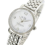 Coach Delancey Mother of Pearl Dial Silver Steel Strap Watch for Women - 14502477 Authentic Buy Shop Now
