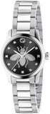 Gucci G Timeless Quartz Diamonds Black Dial Silver Steel Strap Watch For Women - YA1265024 Authentic Buy Shop Now