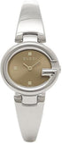 Gucci Guccissima Quartz Diamonds Brown Dial Silver Steel Strap Watch For Women - YA134503 Authentic Buy Shop Now
