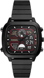 Fossil Retro Analog-Digital Black Dial Black Steel Strap Watch for Men - FS5891 Authentic Buy Shop Now