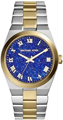 Michael Kors Channing Blue Dial Two Tone Steel Strap Watch For Women - MK5893 Authentic Buy Shop Now