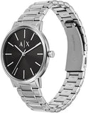 Armani Exchange Cayde Analog Black Dial Silver Steel Strap Watch For Men - AX2700 Authentic Buy Shop Now