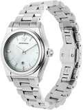 Emporio Armani Federica Mother of Pearl Dial Silver Steel Strap Watch For Women - AR11557 Authentic Buy Shop Now