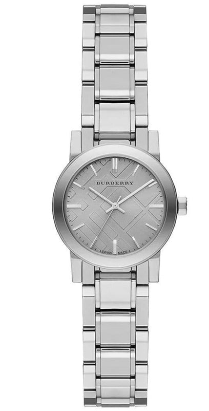 Burberry The City Silver Diamonds Dial Silver Steel Strap Watch for Women - BU9230 Authentic Buy Shop Now