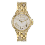 Michael Kors Camile Analog White Dial Gold Steel Strap Watch for Women - MK4801 Authentic Buy Shop Now
